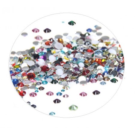 Стрази Swarovski SS3-SS8 MIX, кольоровий мікс, 1400 шт з доставкою по Україні