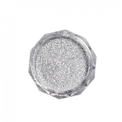Світловідбивні блискітки для нігтв  Silver Glitter, срібло 2 г з доставкою по Україні