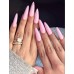Накладні нігті Kitty Nail ніжні рожеві, форма стилет, довгі, 20 шт з доставкою по Україні