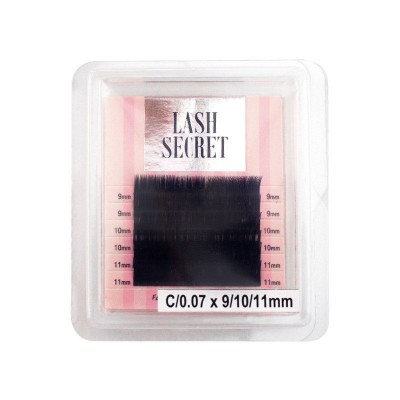 Вії Lash Secret C 0.07 (6 рядів: 9,10,11 мм)