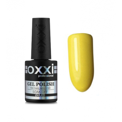 Гель-лак OXXI 093 жовтий з ледве помітними блискітками, 10 мл