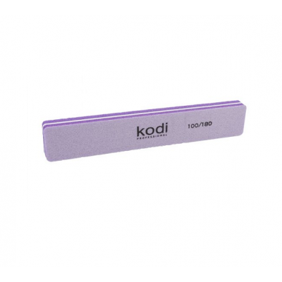 Баф для нігтів Kodi Professional 100/180 прямокутний, бузковий