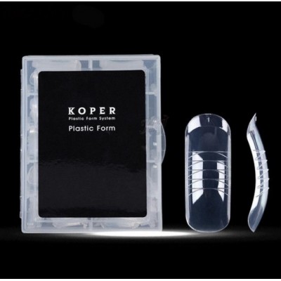 Верхні форми для нарощування нігтів акрігелю Koper, з розміткою, 100 шт з доставкою по Україні