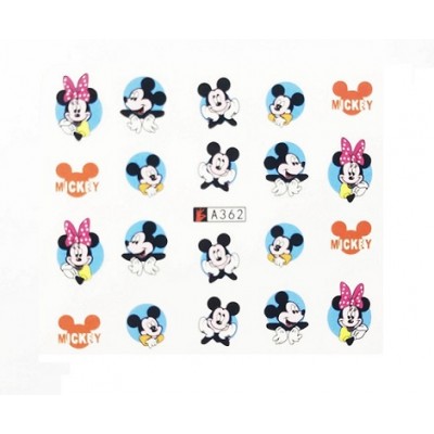 Слайдер-дизайн для нігтів A 362 Mickey Mouse з доставкою по Україні