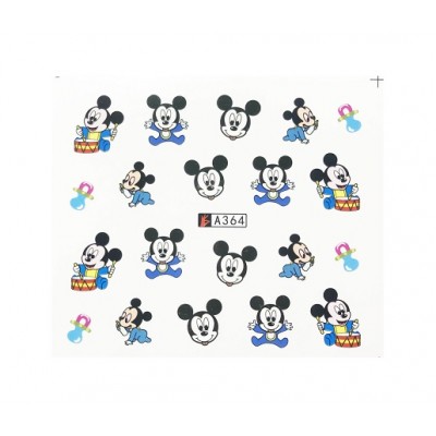 Слайдер-дизайн для нігтів A 364 Mickey Mouse