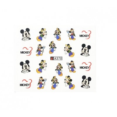 Слайдер-дизайн для нігтів A 370 Mickey Mouse