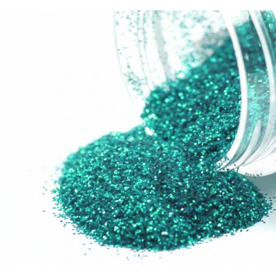 Блискітки для нігтів Kitty Glitter 004 дрібні, блакитні з голограмою, 1 г