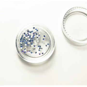 Стрази Swarovski SS3 Crystal AB, срібні з голограмою, 100 шт