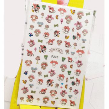 Наклейки для нігтів F 235 Hello Kitty Хеллоу Кітті, мультики