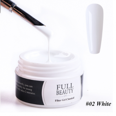 Гель файбер Full Beauty White, білий, 15 мл з доставкою по Україні