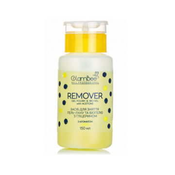 Рідина для зняття гель-лаку і біогеля Glambee Remover Диня, з помпою, 150 мл