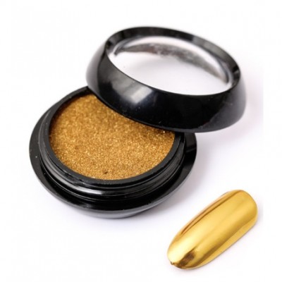 Дзеркальна пудра для втирання Kitty LUX Gold, золото, 0,2 г