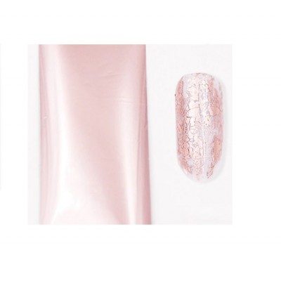 Фольга перекладна для нігтів, Gold Rose Matte, 4х100 см з доставкою по Україні