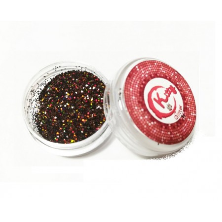 Блискітки для нігтів Kitty Glitter 010, шоколад з голограмою, 1 г з доставкою по Україні
