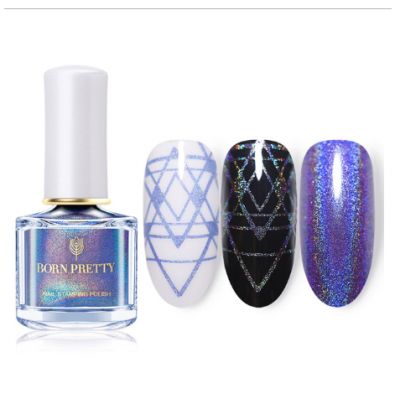 Лак для стемпінга Born Pretty Dazzling Galaxy 04 галактика, 6 мл