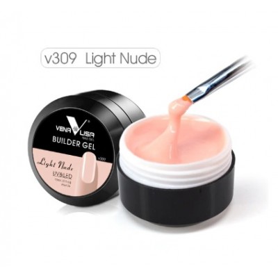 Гель Желе Venalisa Builder Gel Light Nude будівельний, нюдовий, 15 мл