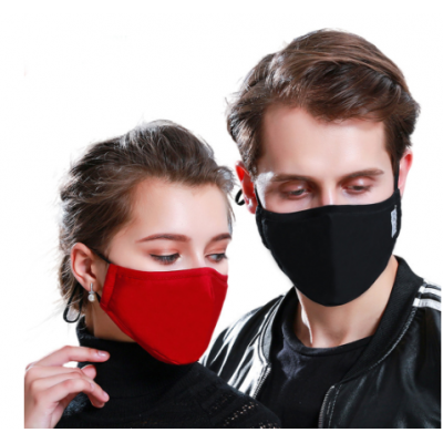 Багаторазова антибактеріальна маска Warm Mask, 1 шт.  чорна + 2 фільтра Оригінал з доставкою по Україні