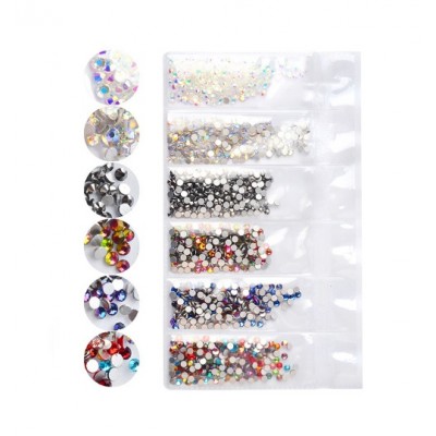 Стрази Swarovski SS5, скло, кольоровий мікс, 1400 шт з доставкою по Україні