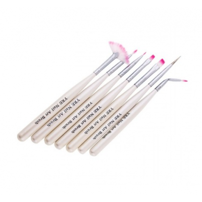 Набір кистей YRE Nail Art Brush для гелю, малювання, дизайну, кисть-віяло, дотс, 9 шт