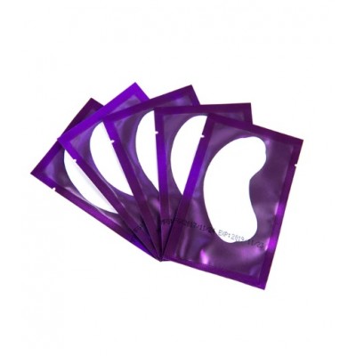 Патчі гелеві Eye Gel Patches Purple для нарощування вій під нижню повіку, 10 пар з доставкою по Україні