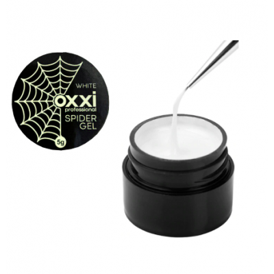 Гель-краска паутинка OXXI Spider Gel White белая, 5 г