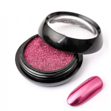 Дзеркальна пудра Kitty LUX Pink, рожева, 0,2 г з доставкою по Україні