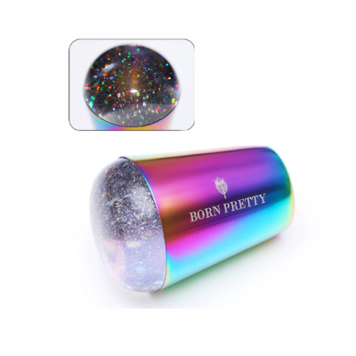 Односторонній штамп і скрапер для стемпінга Born Pretty Rainbow, райдужний
