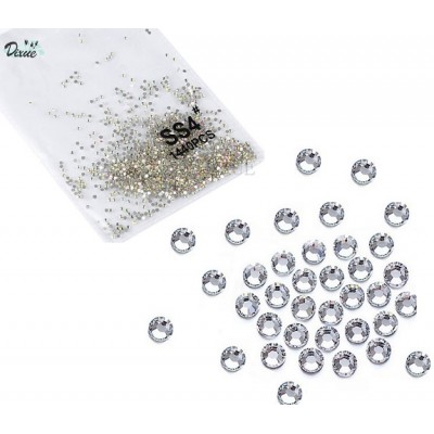 Стрази Swarovski SS4 Crystal, срібні, 1400 шт з доставкою по Україні