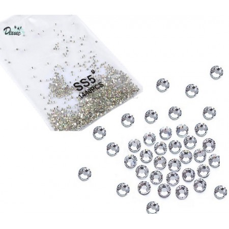 Стрази Swarovski SS5 Crystal, срібні, 1400 шт з доставкою по Україні