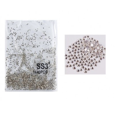 Стрази Swarovski SS3 Crystal, срібні, 1400 шт з доставкою по Україні
