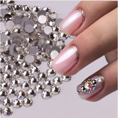 Стрази Swarovski SS2 Crystal, срібні, 1400 шт з доставкою по Україні