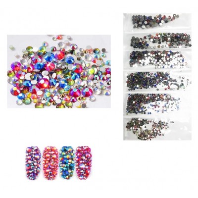 Стрази Swarovski SS4-SS16, кольоровий мікс, 1400 шт з доставкою по Україні