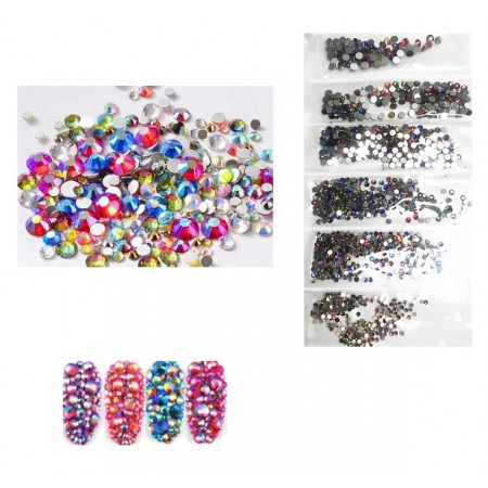 Стрази Swarovski SS4-SS16, кольоровий мікс, 1400 шт з доставкою по Україні