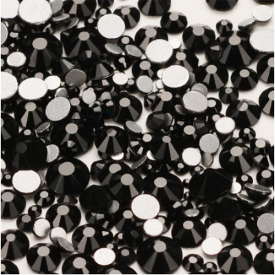 Стрази Kitty Swarovski SS2-SS8 Black, чорні, 100 шт з доставкою по Україні
