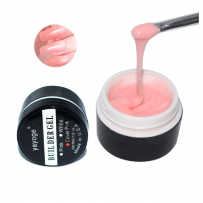 Гель Yayoge Builer Gel UV строительный Cover Pink, розово-персиковый, 15 мл