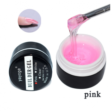 Гель Yayoge Builer Gel UV будівельний Pink, прозоро-рожевий, 15 мл